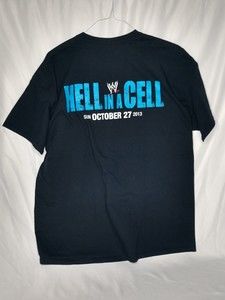 2013  WWE HD CREW HELL IN A CELL Size XL T-Shirt RARE